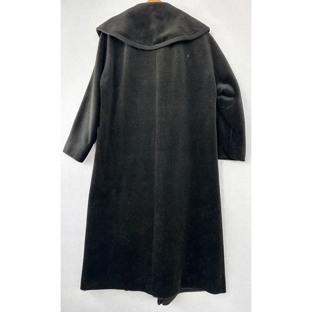 VTG‎ Forstmann Formal wool Coat Long Classic Retro Old Money Women's L Black